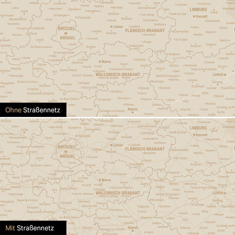 Mappa del Benelux per puntine TRAVEL® – Hale Navy