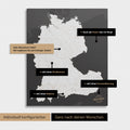 Vielfältige Konfigurationsmöglichkeiten einer DACH-Karte in Dark Gray