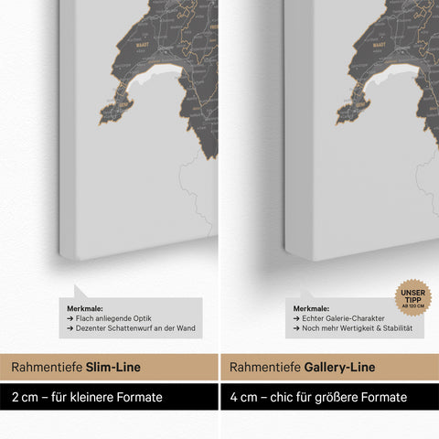 Mappa di Germania, Austria e Svizzera per puntine TRAVEL® – Light Gray (Bianco-Grigio)