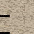 Deutschland-Karte Leinwand in Desert Sand (Beige) wahlweise mit oder ohne Straßennetz