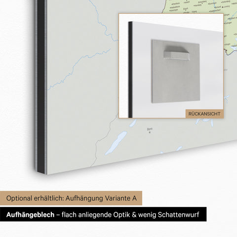 Mappa della Germania TRAVEL® su lavagna magnetica – Multicolore atlante