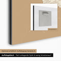 Aufhängeblech für magnetische Deutschland-Karte zur einfachen Wandmontage für eine flach anliegende Optik