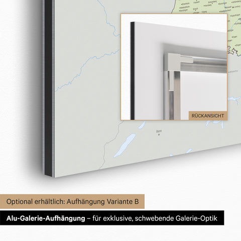 Mappa della Germania TRAVEL® su lavagna magnetica – Multicolore atlante