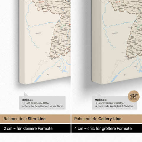 Mappa della Germania per puntine TRAVEL® – Multicolore classico