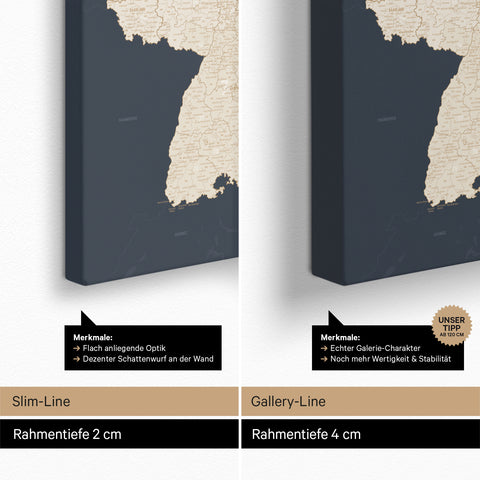 Mappa della Germania PLZ® (codici postali) per puntine – Hale Navy