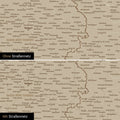Deutschland-Karte Poster in Desert Sand wahlweise mit oder ohne Straßennetz
