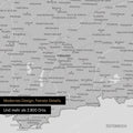 Ausschnitte einer Deutschlandkarte mit Bayern als Poster in Hellgrau mit Bergen, Seen und 2.500 Orten