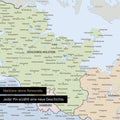 Detail einer Deutschland-Karte als Poster in Multicolor Atlas mit Pins in Schleswig-Holstein