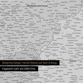 Ausschnitte einer Deutschlandkarte mit Bayern als Poster in Multicolor Gray mit Bergen, Seen und 2.500 Orten