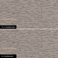 Deutschland-Karte Poster in Warmgray wahlweise mit oder ohne Straßennetz