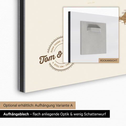 Mappa UK Inghilterra & Irlanda TRAVEL® Magnetboard – in 21 colori