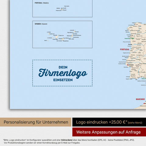 Mappa dell’Europa TRAVEL® poster magnetico – Multicolor Classic