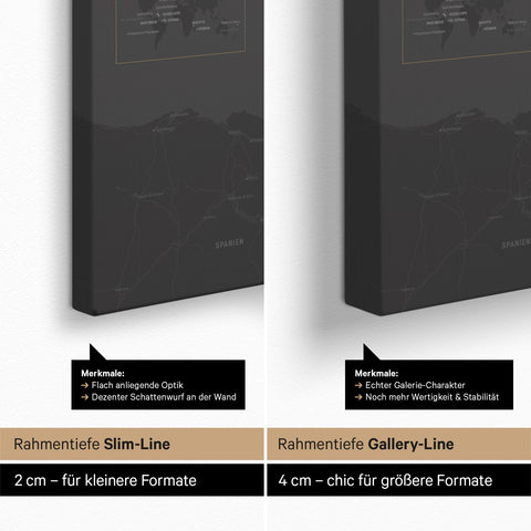 Mappa della Francia per puntine TRAVEL® – Grigio scuro