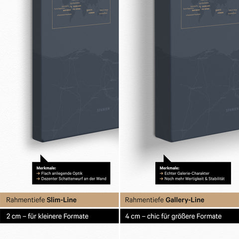 Mappa della Francia per puntine TRAVEL® – Hale Navy