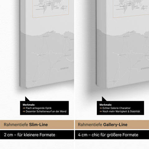 Mappa della Francia per puntine TRAVEL® – Nero chiaro