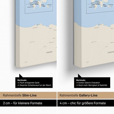 Mappa della Francia per puntine TRAVEL® – Classico multicolore
