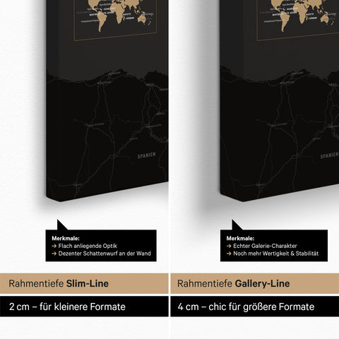 Mappa della Francia per puntine TRAVEL® – Sonar Black
