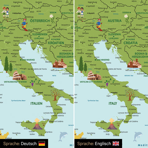 Lavagna magnetica Europa per bambini – MINIVENTURES® Classic