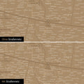 Neutrale und schlichte Ausführung einer Nordamerika Karte als Pinn-Leinwand in Sonar Black (Schwarz-Gold)