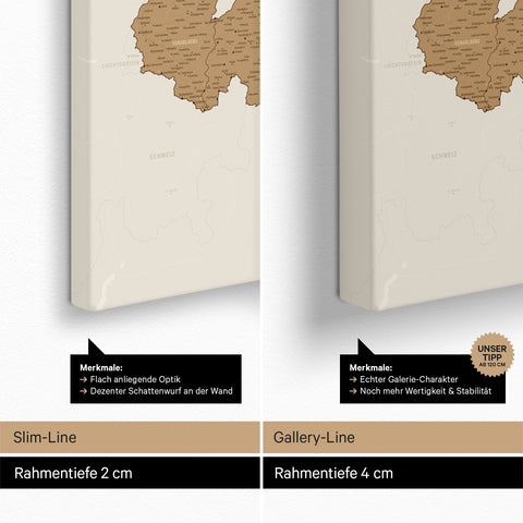 Mappa dell’Austria per puntine TRAVEL® – Bronzo
