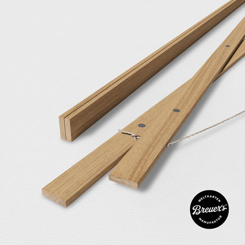 Set di listelli magnetici in legno per poster – Quercia chiara