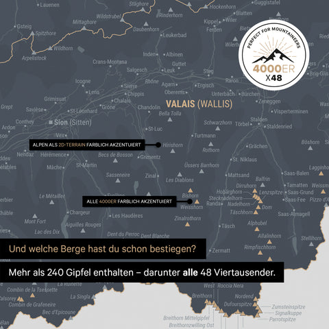 Mappa Svizzera magnetica TRAVEL® Magnetboard – Blu denim