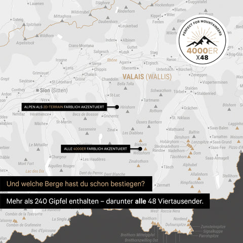 Mappa Svizzera magnetica TRAVEL® Magnetboard – Grigio scuro