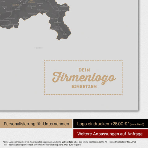 Mappa Svizzera magnetica TRAVEL® Magnetboard – Grigio chiaro