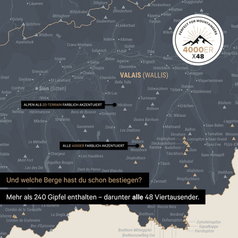 Mappa Svizzera magnetica TRAVEL® Magnetboard – Blu marina chiaro