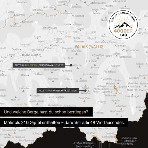 Mappa Svizzera magnetica TRAVEL® Magnetboard – Nero scuro