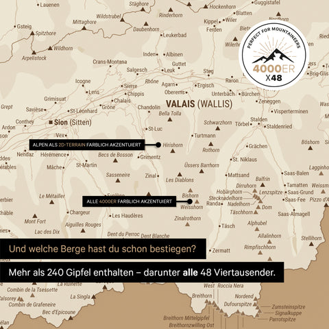 Mappa Svizzera magnetica TRAVEL® Magnetboard – Oro tesoro