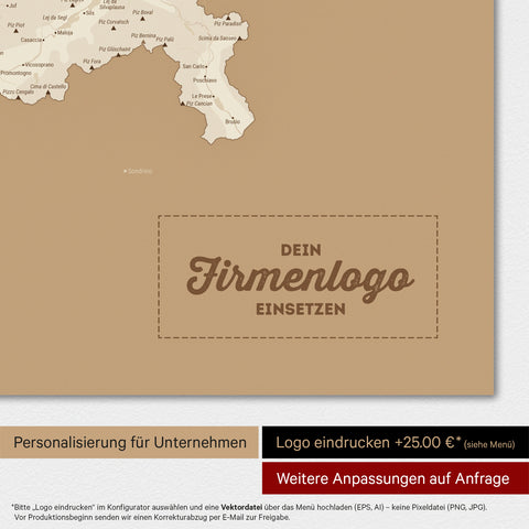 Mappa Svizzera magnetica TRAVEL® Magnetboard – Oro tesoro