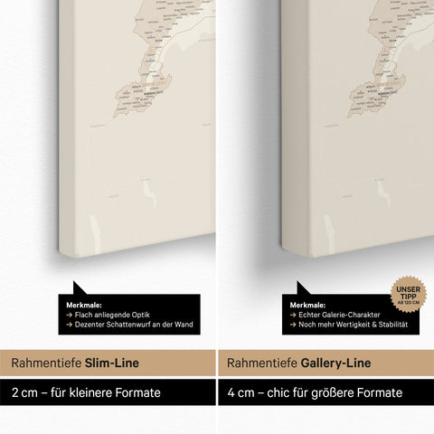 Mappa della Svizzera per puntine TRAVEL® – Oro