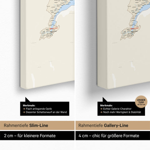 Mappa della Svizzera per puntine TRAVEL® – Multicolor Classic