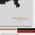 Schweiz-Karte als Pinn-Leinwand in Light Black mit Eindruck eines Firmenlogos