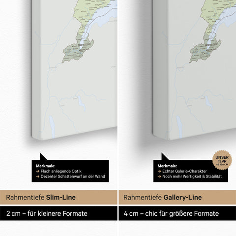 Mappa della Svizzera per puntine TRAVEL® – Multicolor Atlas (Mappa politica)