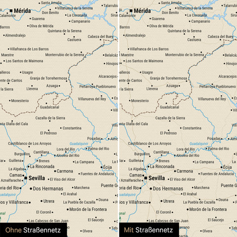 Mappa di Spagna e Portogallo per puntine TRAVEL® – Classico Multicolore