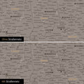 USA Amerika Karte Pinn-Leinwand in Warmgray (Braun-Grau) optional mit dem Straßennetz der größten Highways und Interstates