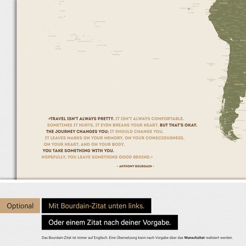 Mappa del mondo ANTARCTICA® Magnetboard – Vivido multicolore