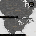 Confronto dimensioni di una mappa del mondo su tela nei formati 140 x 90 cm e 80 x 50 cm