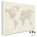 Mappa del mondo di alta qualità in oro come tela da appuntare, perfetta per segnare e pianificare viaggi, acquista