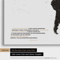 Mappa del mondo in nero chiaro (bianco nero) con citazione stampata di Anthony Bourdain, che può essere sostituita con qualsiasi altra citazione durante la personalizzazione